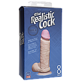 Фалоїмітатор Doc Johnson The Realistic Cock 8 inch White — ULTRASKYN, Vack-U-Lock, фото 5