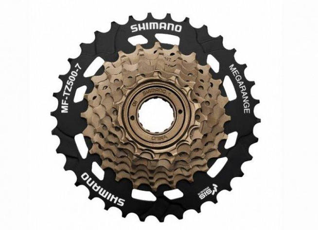 Зірки задні Shimano MF-TZ500-7 Tourney 7ск. 14-34T MegaRange, бронз., фото 1