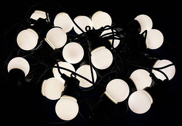 Гірлянда "нитка" 20 LED для вулиці, тепла біла [nx0096]