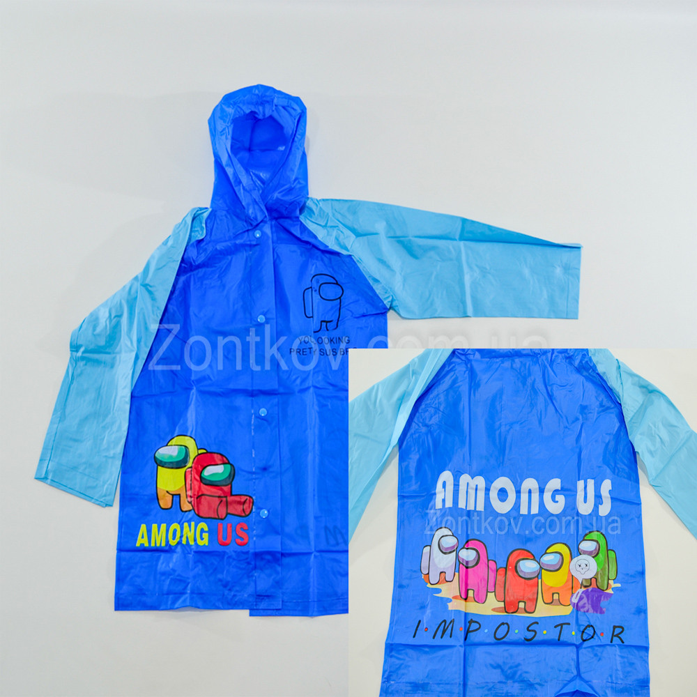 Детский дождевик "Among Us" для деток 3-5 лет от фирмы "Mario" - фото 7 - id-p1506852653