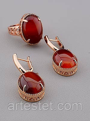 Набір Серьги + Перстень, фото 1