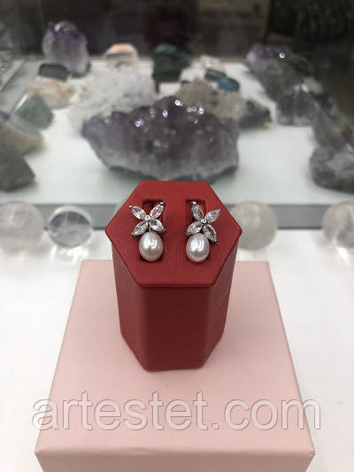 Сережки «Квіткові перли», фото 1