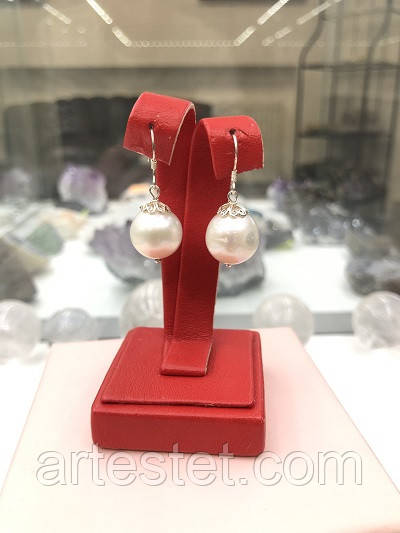 Сережки натуральні перли, фото 1