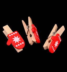 Маленькі прищіпки для фото "Рукавичка" (10 шт)