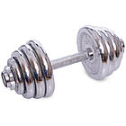 Гантелі розбірні стальні хромовані SP-Sport TA-80002-25 25 кг (2шт по 12,5кг), фото 2