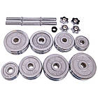 Гантелі розбірні стальні хромовані SP-Sport TA-80002-25 25 кг (2шт по 12,5кг), фото 3