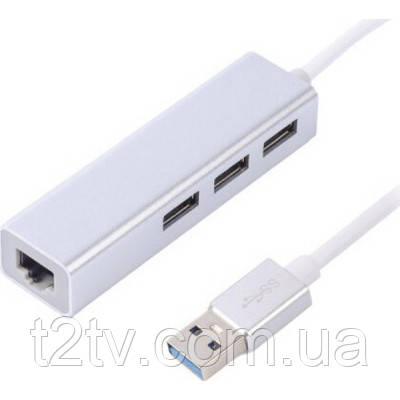 Купить Концентратор Maxxter USB to Gigabit Ethernet, 3 Ports USB 3.0 ...