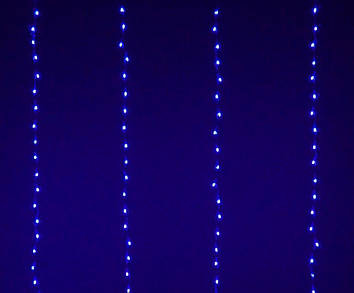 Гірлянда "водопад" 3х2.8 м 320 LED синя [nx0060]