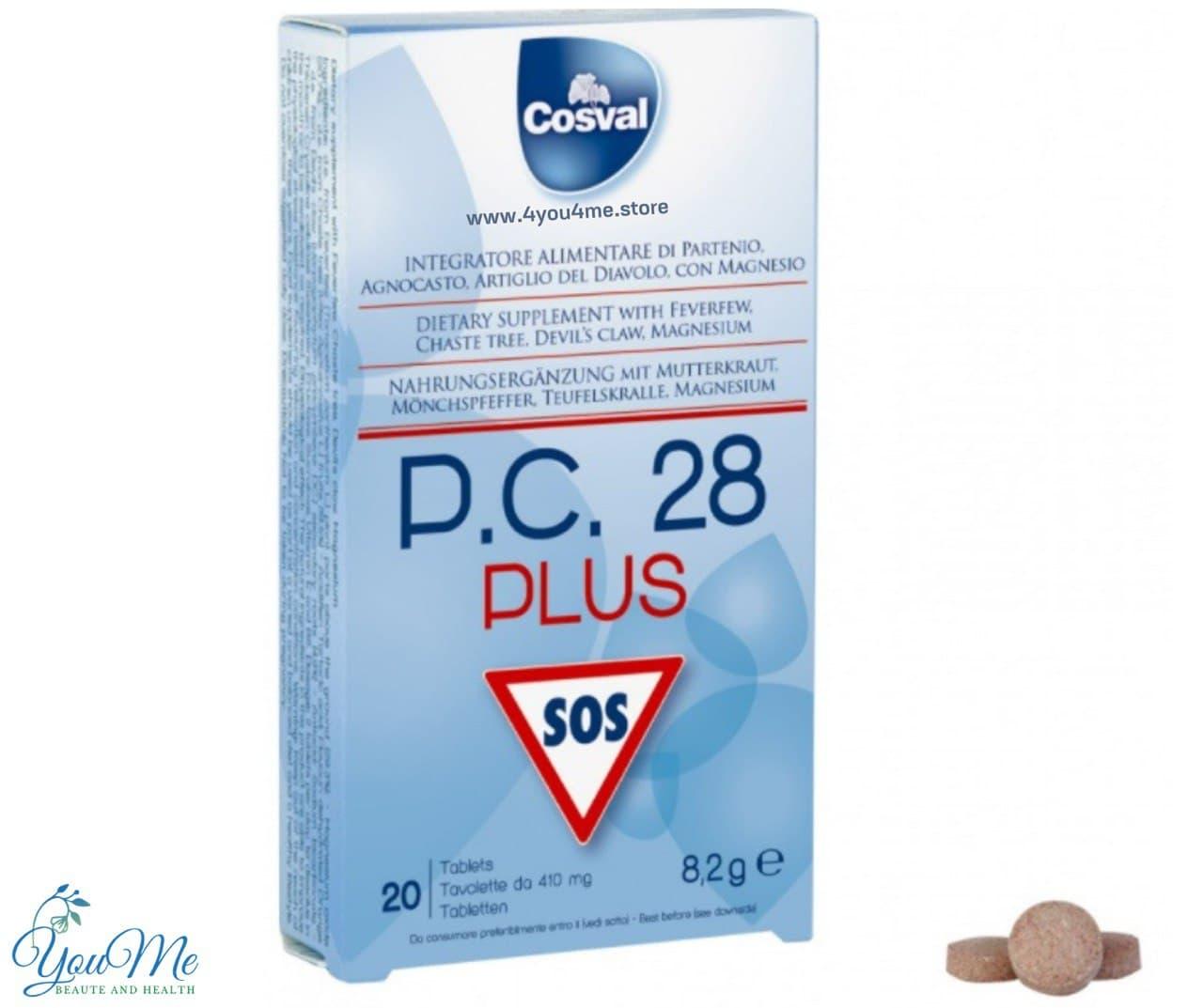 «ПС 28 плюс» в блістері P.C. 28 Plus Cosval помічник для суглобів і м'язів «Вівасан», Швейцарія 20 шт.