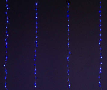 Гірлянда "водопад" 3х2 м LED синя [nx0064]
