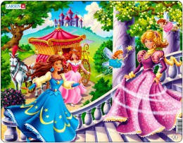 Пазл рамка-вкладиш Larsen Принцеси, серія Максі (US10)