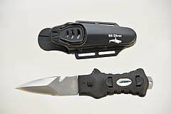 Ножі для дайвінгу та підводного полювання BS Diver Shark Dent в пластикових піхвах