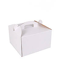Коробка для торта без вікна 250х250х150, гофрокартон