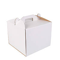 Коробка для торта без вікна 250х250х200, гофракартон