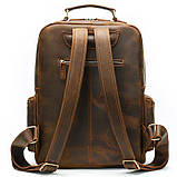 Рюкзак вінтажний для ноутбука Vintage 14712 шкіряний Коричневий, фото 5