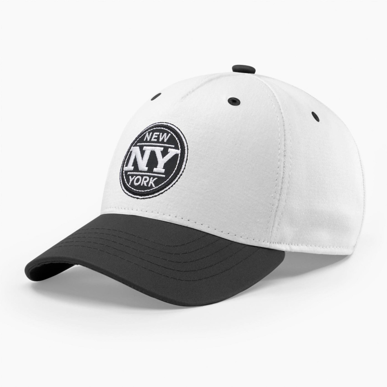 Кепка бейсболка чоловіча літня INAL Нью Йорк NY New York S / 53-54 Білий/ Чорний 104553