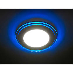 Світлодіодна LED панель Feron AL2662 6W 4000К з синім підсвічуванням 3W