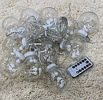 Гірлянда штора LED кульки Wi-garland гірлянда на вікно 3,5 м. Білий теплий, фото 8