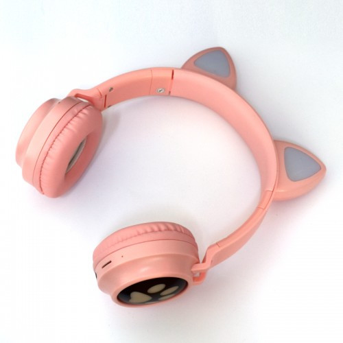 Bluetooth-навушники CAT BK-28M накладні,Рожевий, фото 1