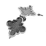 Мощовик срібний Господь Вседержитель. Божа Матір, фото 3