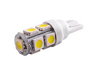 Светодиодная автолампа T10 W5W 24В SMD5050-9led белый