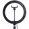 Кільцева LED лампа 26 см від USB, MJ 260 Soft Ring Light / Світлодіодна лампа-кільце з тримачем для телефону, фото 5