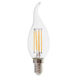 Світлодіодна лампа Filament Feron LB-59 4 W E14 свічка на вітрі