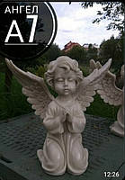 Скульптура ангела из литьевого мрамора №7