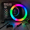 Кільцева лампа RGB MJ 260 Soft Ring Light 26 см + Подарунок Штатив для лампи 0,66-2 + Пульт для селфі Bluetooth, фото 6