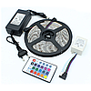 Стрічка світлодіодна 10м RGB 5050 з блоком і пультом управління 2 шт, 5+5 м / LED стрічка RGB, фото 8
