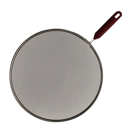 Екран кришка від бризок з ручкою d-24 см Vitol на сковороду багатофункціональна, фото 1