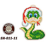 Заготівля для вишивання бісером по дереву Східний гороскоп. Змія SH-011/11, фото 2