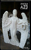 Скульптура ангела з литтявого мармуру No23