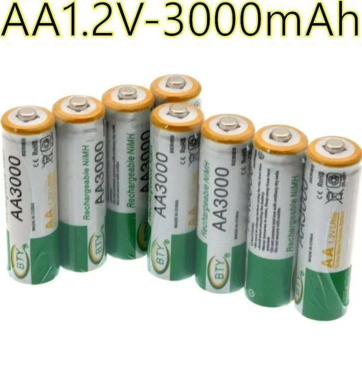 Акумулятор BTY AA 3000mAh 1,2V Ni-MH Перезаряджувані, фото 1