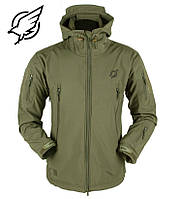 Тактическая куртка Eagle Soft Shell JA-01 с флисом Green Olive