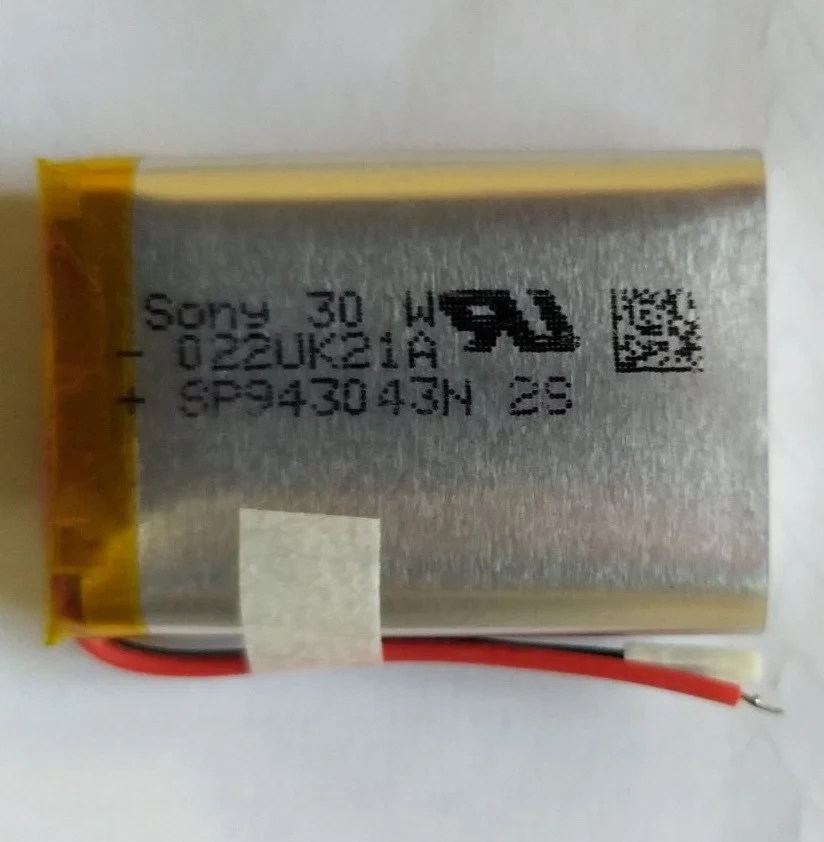 Батарея 1250 mAh 3.7V 943043 Літій-Полімер GPS Навігатор MP3 Плеєр Відео Реєстратор, фото 1