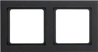 Berker, рамка 2-кратна горизонтальна антрацит, Q3