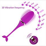 Міні вібратор віброяйце з пультом, вагінальна кулька з вібрацією, інтимні іграшки для жінок, фото 9