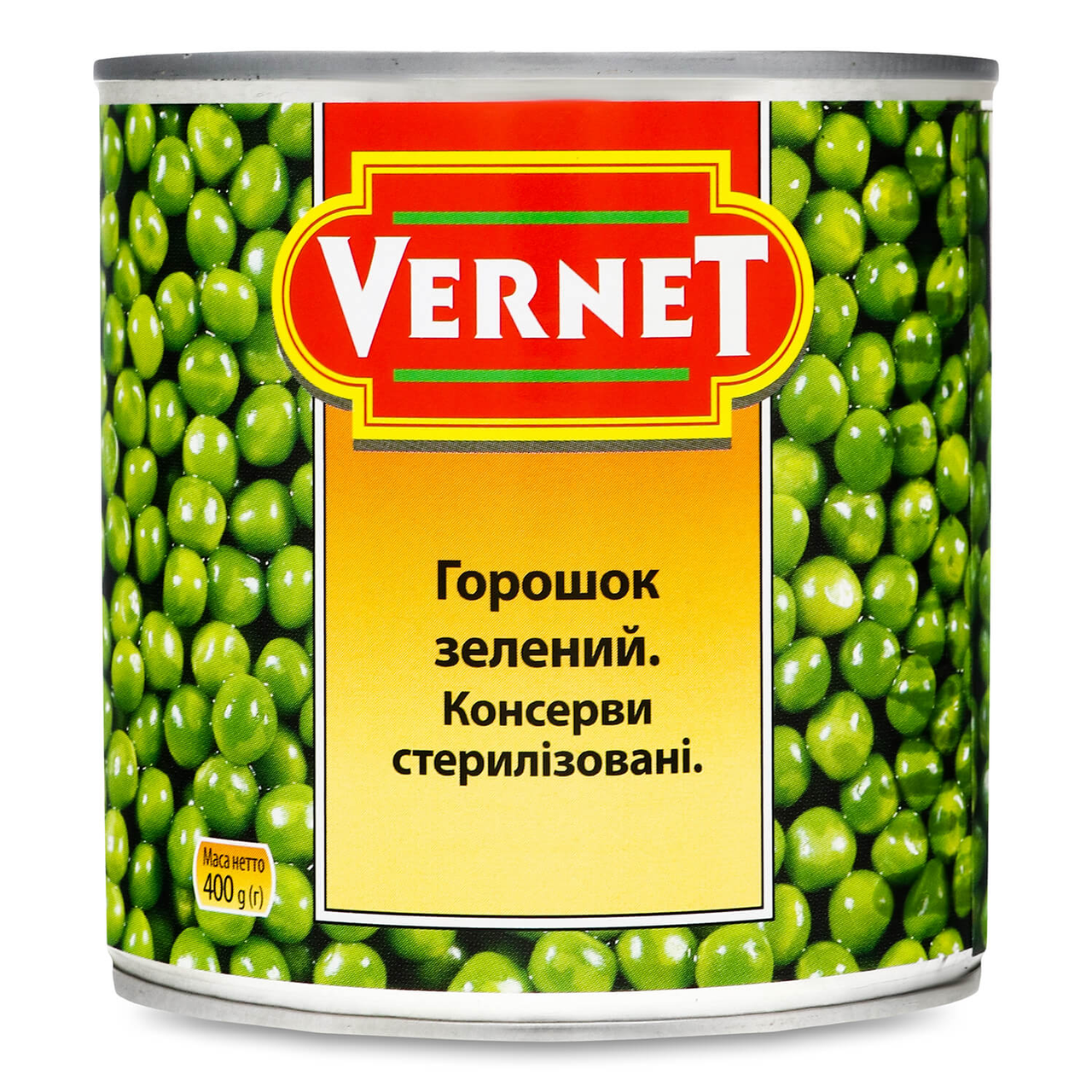 Горошек зеленый консервированный, Vernet 400 г. (Венгрия) - фото 1 - id-p1507063645