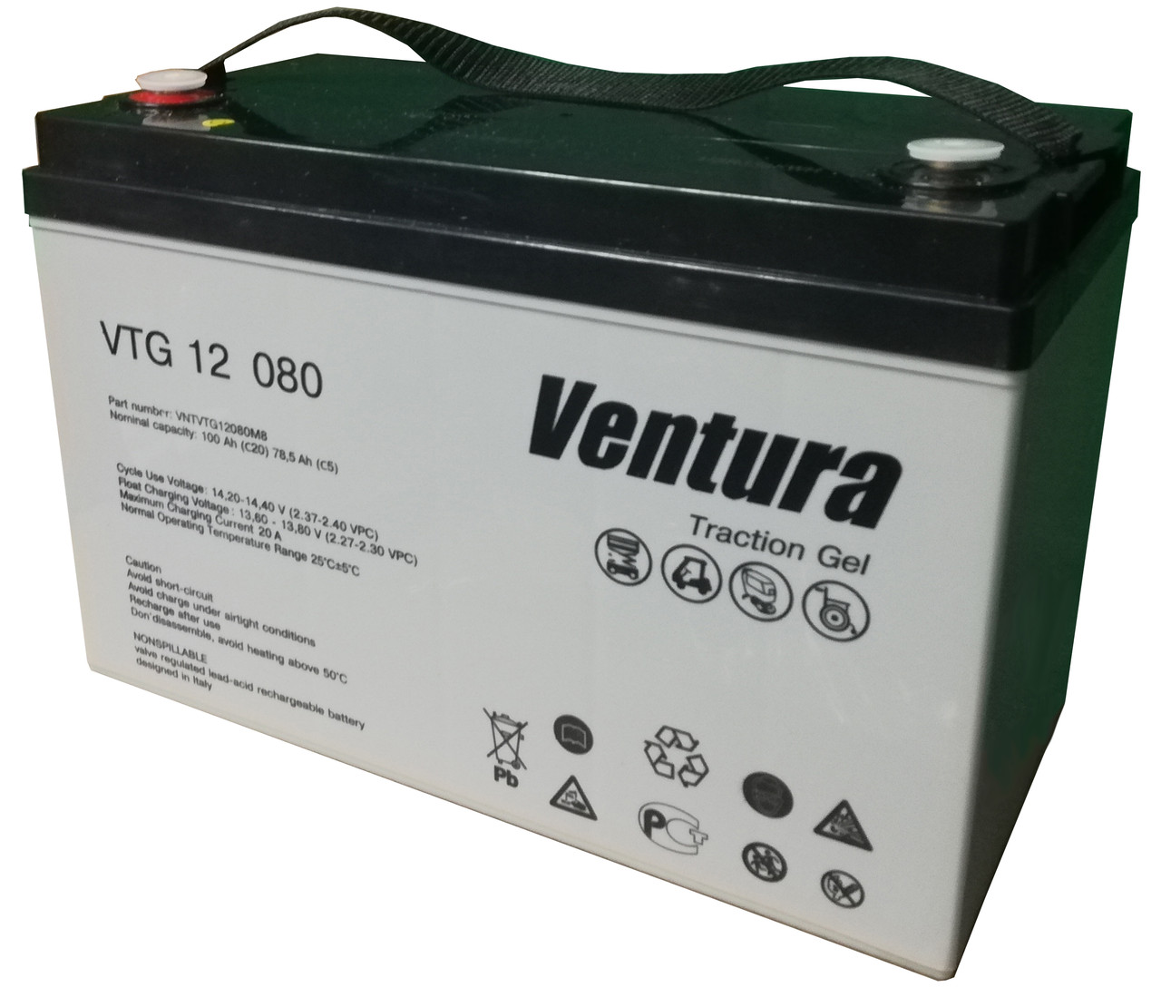 Акумулятор GEL - 80 Аг, 12 В гелевий Ventura VTG 12-080 M8