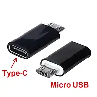 Перехідник Type-C USB 3.1 (мама) на MicroUSB (тато) Адаптер