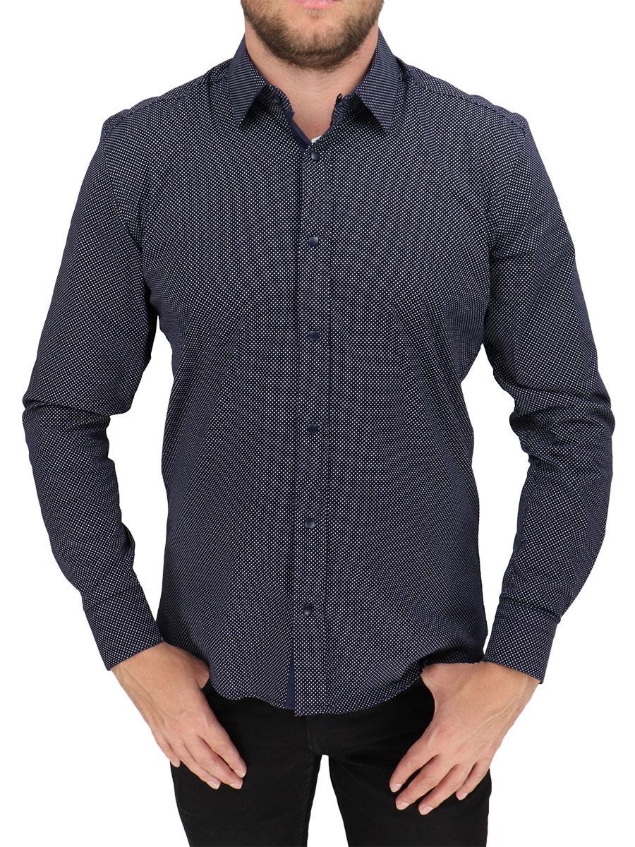 Приталена чоловіча сорочка Negredo 9070 ND 05 на кнопках, фото 1