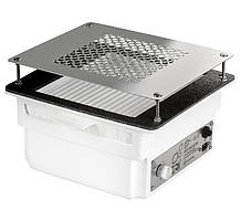 Врізна манікюрна витяжка з HEPA фільтром Teri Turbo, колір білий (сітка металік)