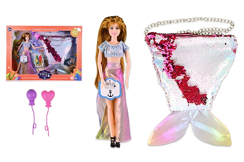 Лялька Емілі Emily в красивому платті 29 див.