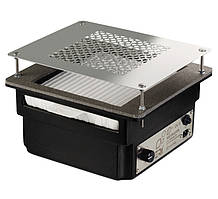 Врізна манікюрна витяжка з HEPA фільтром Teri Turbo, колір чорний (сітка металік)