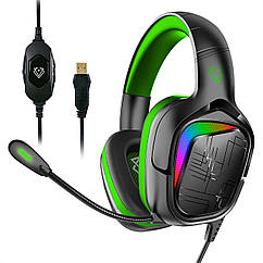 Навушники Vertux Miami 7.1 USB Green
