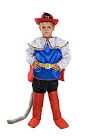 Карнавальный костюм КОТ В САПОГАХ для мальчика 7,8,9,10 лет детский новогодний костюм КОТА В САПОГАХ