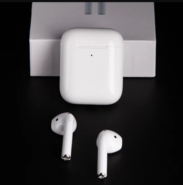 Бездротові навушники Bluetooth 5.0 Apple AirPods 2 гарнітура з кейсом для зарядки