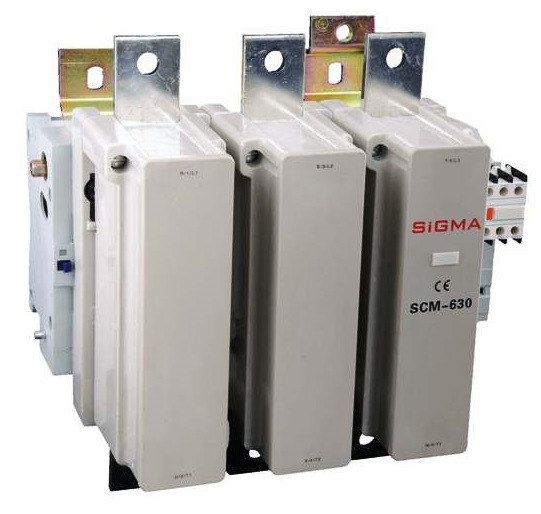 Пускач контактор електромагнітний 630А 400 кВт, 2NO+2NC, з котушкою управління 230В