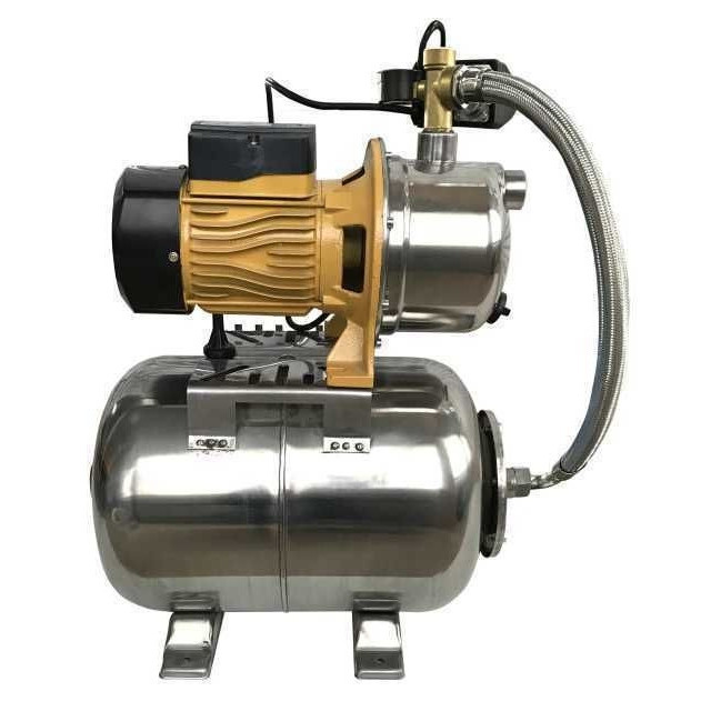 Насосна станція для свердловини, криниці Optima JET100S-24INOX (1,1 кВт, напір 45м, 60 л/хв, бак нержавіюча сталь 24л)
